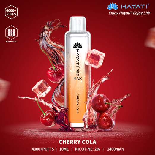 Hayati Pro Max disponibel - XN08100 Hayati Vape Shop körsbärscola