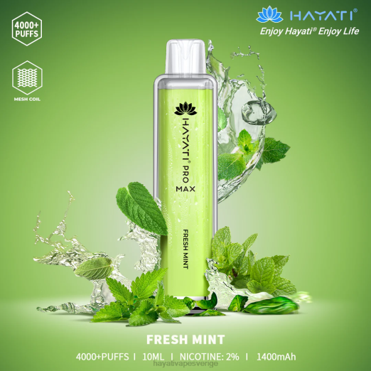 Hayati Pro Max disponibel - XN08104 Hayati Vape Flavours fräsch mint