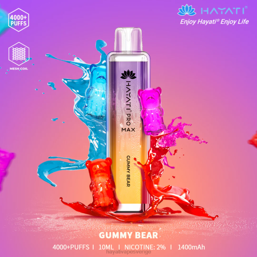 Hayati Pro Max disponibel - XN08105 Hayati Vape Near Me gummibjörn