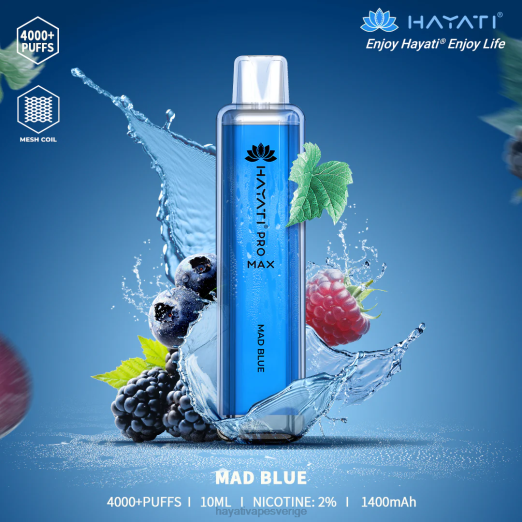 Hayati Pro Max disponibel - XN08110 Hayati Vape Shop galen blå