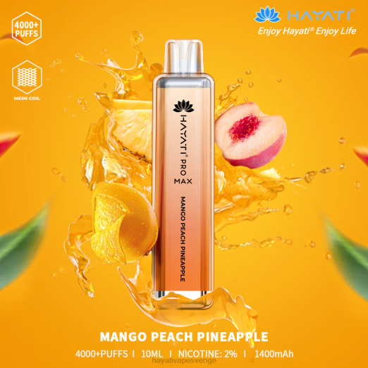 Hayati Pro Max disponibel - XN08111 Hayati Sverige mango persika ananas