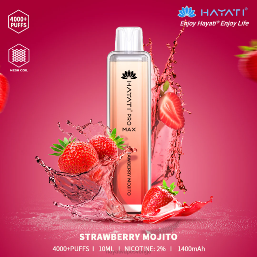 Hayati Pro Max disponibel - XN08121 Hayati Sverige jordgubbsmojito