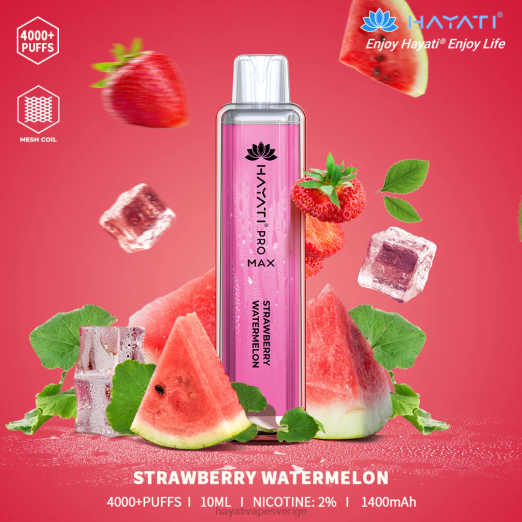 Hayati Pro Max disponibel - XN08123 Hayati Vape Sverige jordgubbsvattenmelon