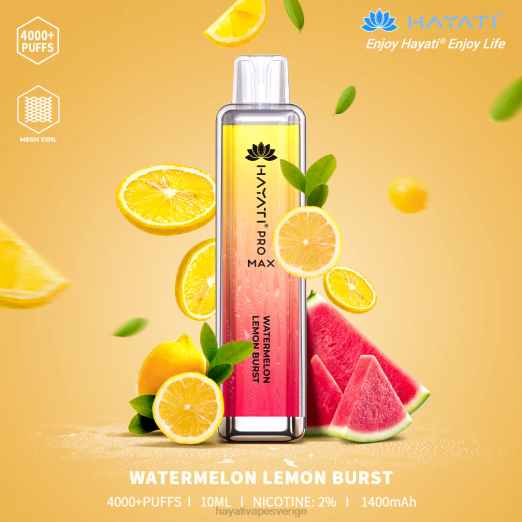 Hayati Pro Max disponibel - XN08128 Hayati Flavour List vattenmelon citron sprängs