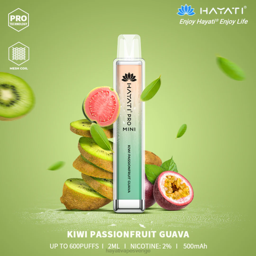 Hayati Pro Mini disponibel - XN0813 Hayati Vape Sverige kiwi passionsfrukt cuava