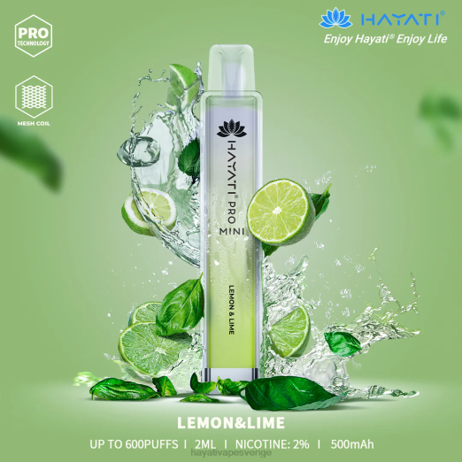 Hayati Pro Mini disponibel - XN0814 Hayati Vape Flavours citron lime