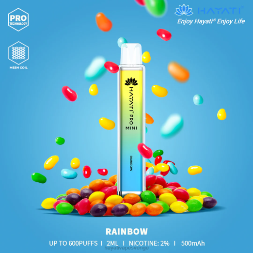 Hayati Pro Mini disponibel - XN0819 Hayati Flavour Vapes regnbåge