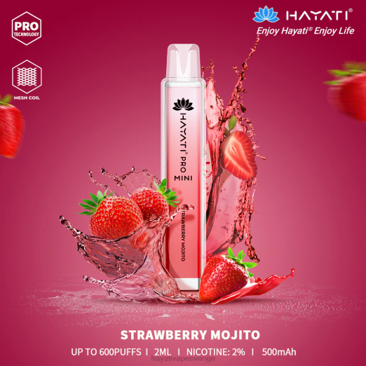 Hayati Pro Mini disponibel - XN0821 Hayati Sverige jordgubbsmojito