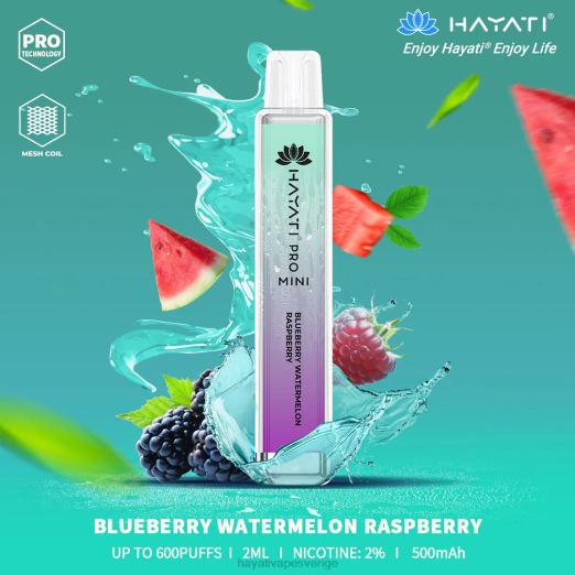 Hayati Pro Mini disponibel - XN0825 Hayati Vape Near Me blåbär vattenmelon hallon