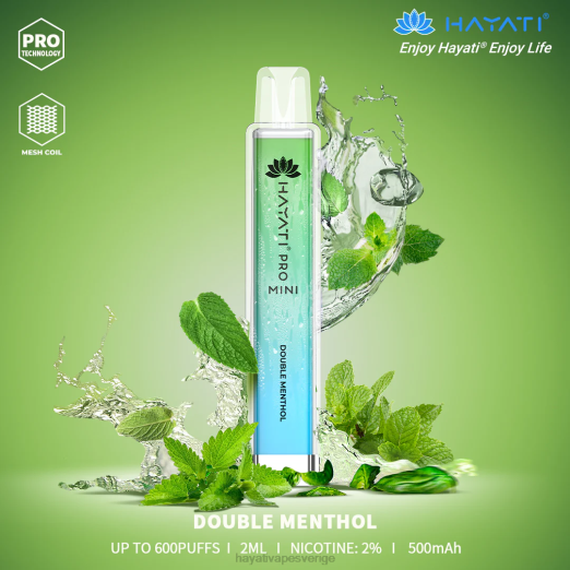 Hayati Pro Mini disponibel - XN088 Hayati Flavour List dubbel mentol