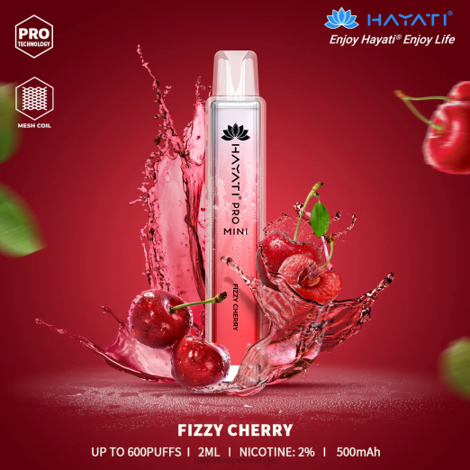 Hayati Pro Mini disponibel - XN089 Hayati Flavour Vapes kolsyrat körsbär