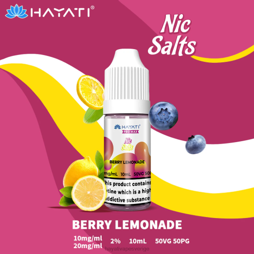 Hayati Pro Max fina salter - XN08228 Hayati Flavour List bär lemonad