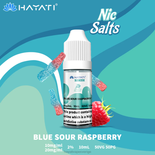 Hayati Pro Max fina salter - XN08233 Hayati Vape Sverige blåsyrliga hallon