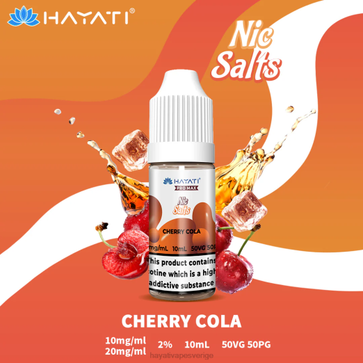 Hayati Pro Max fina salter - XN08236 Hayati Vape Review körsbärscola