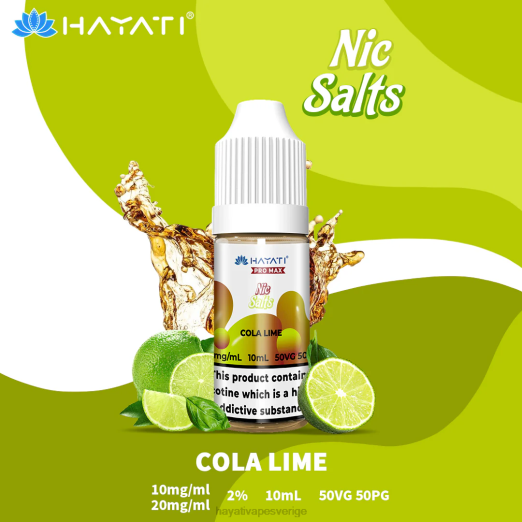 Hayati Pro Max fina salter - XN08237 Hayati Flavours Sverige cola lime