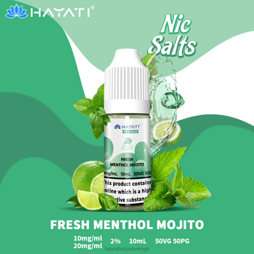 Hayati Pro Max fina salter - XN08239 Hayati Flavour Vapes färsk mentol mojito