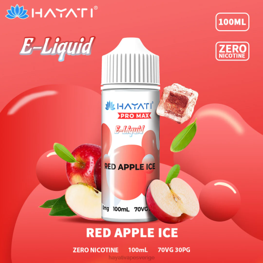 Hayati Pro Max fina salter - XN08257 Hayati Flavours Sverige röd äppelis