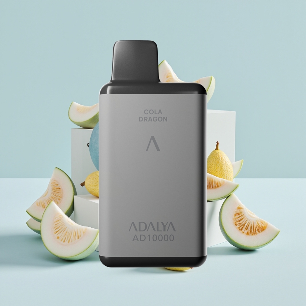 Adalya AD 10000 Puffs Space Grå USB-C Sverige Grossist Blå Melon