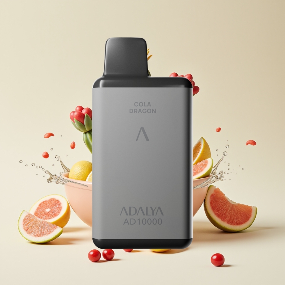Adalya AD 10000 Puffs Sverige Grossist USB-C 14 ml 2% Rymdgrå Kaktus Splash