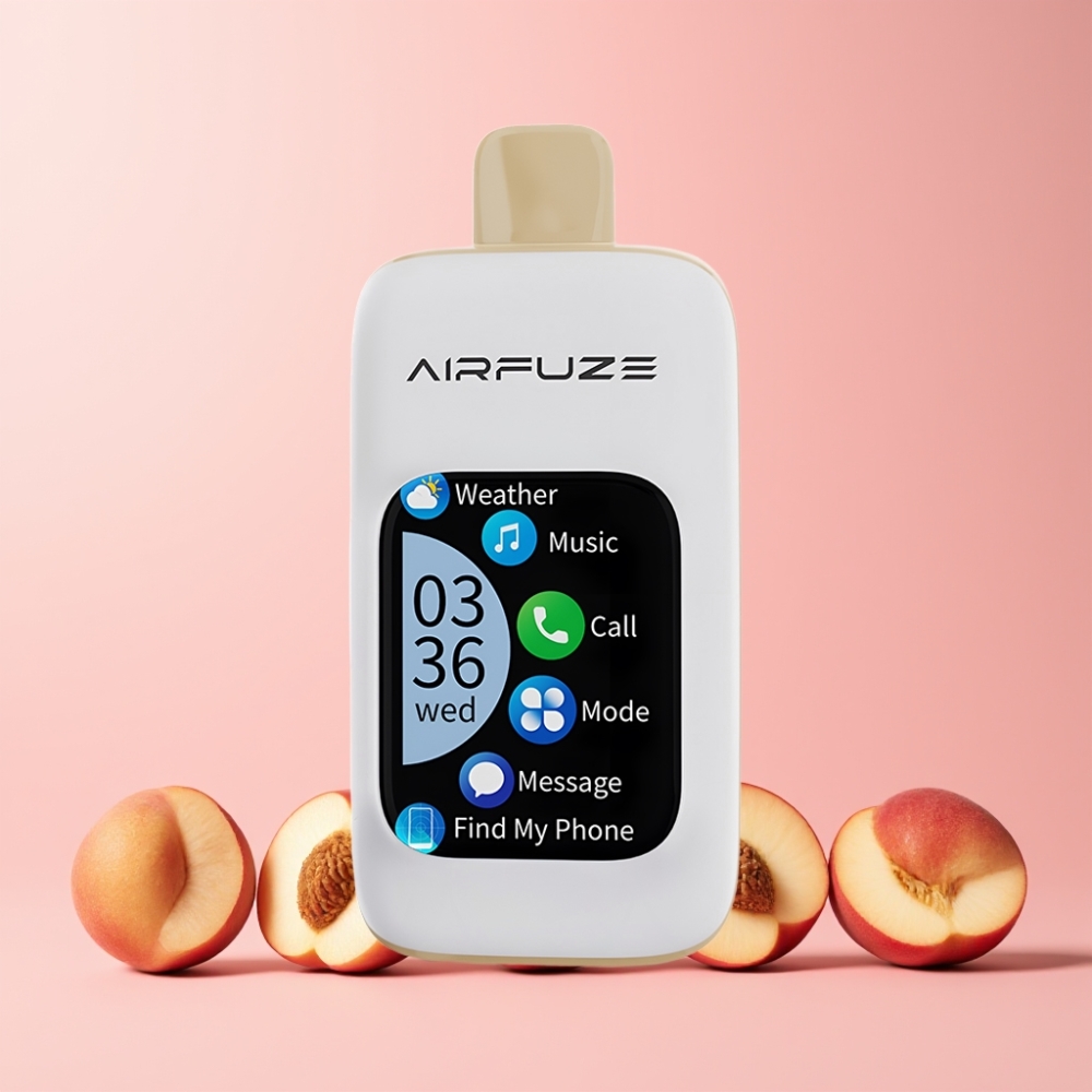 AirFuze Smart 30000 Puff 5% Nikotin 900mAh Type-C Sverige Grossist Saftig Persika