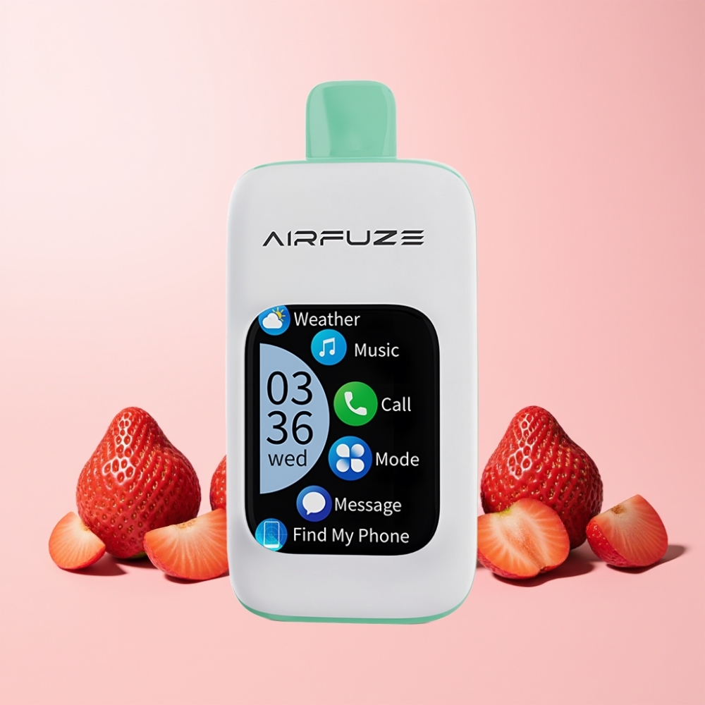 AirFuze Smart 30000 Puffar 2.01"TFT Touchscreen 900mAh Type-C Sverige Grossist Jordgubbe Sommartid