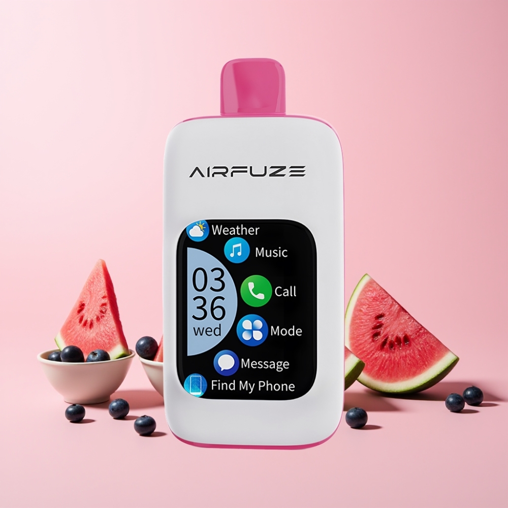 AirFuze Smart 30000 Puffar 2.01"TFT Touchscreen Sverige Grossist Blåbär Vattenmelon