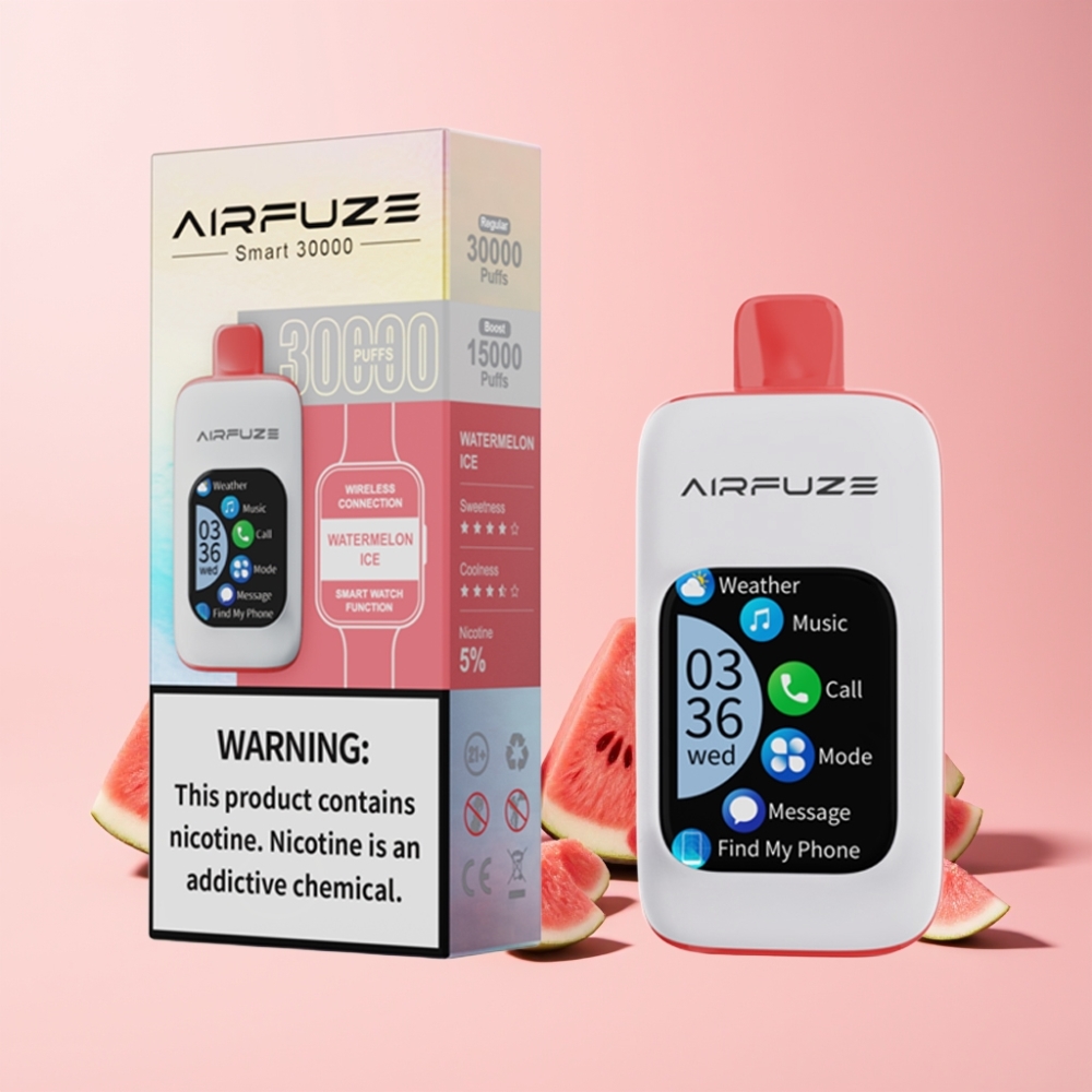 AirFuze Smart 30000 Puffar 5% Nikotin 900mAh Sverige Grossist Vattenmelon Is