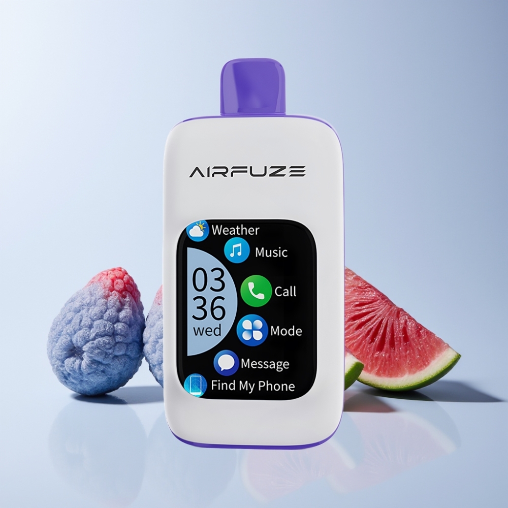 AirFuze Smart 30000 Puffs 5% 900mAh Type-C Sverige Grossist Blå Hallon Is