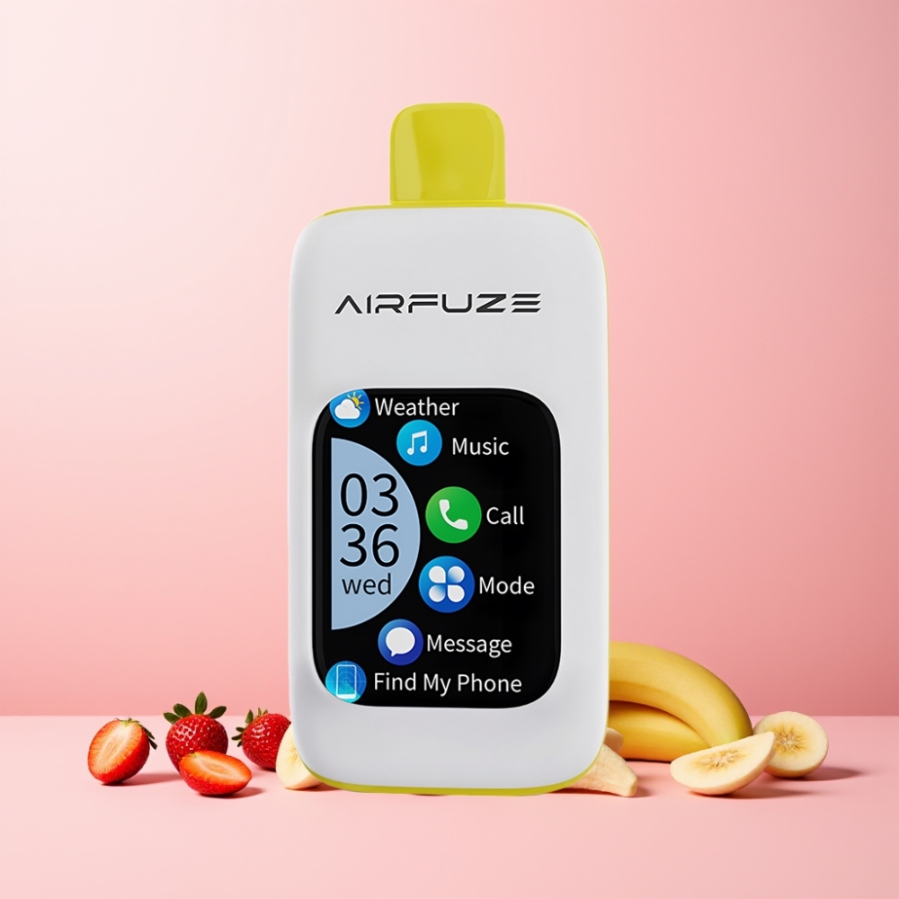 AirFuze Smart 30000 Puffs 5% 900mAh Type-C Sverige Grossist Jordgubb Banan