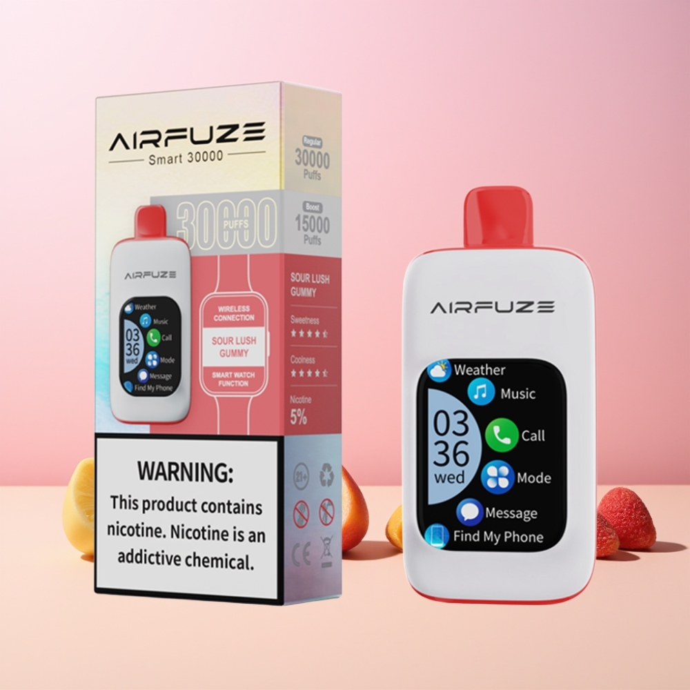 AirFuze Smart 30000 Puffs 900mAh Type-C Sverige Grossist Surt Lusgodis