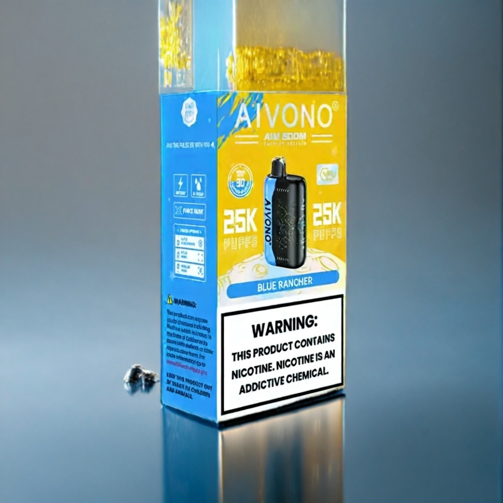 Blå Rancher Aivono Aim Boom 25000 Puffar 28ml 650mAh Sverige Grossist