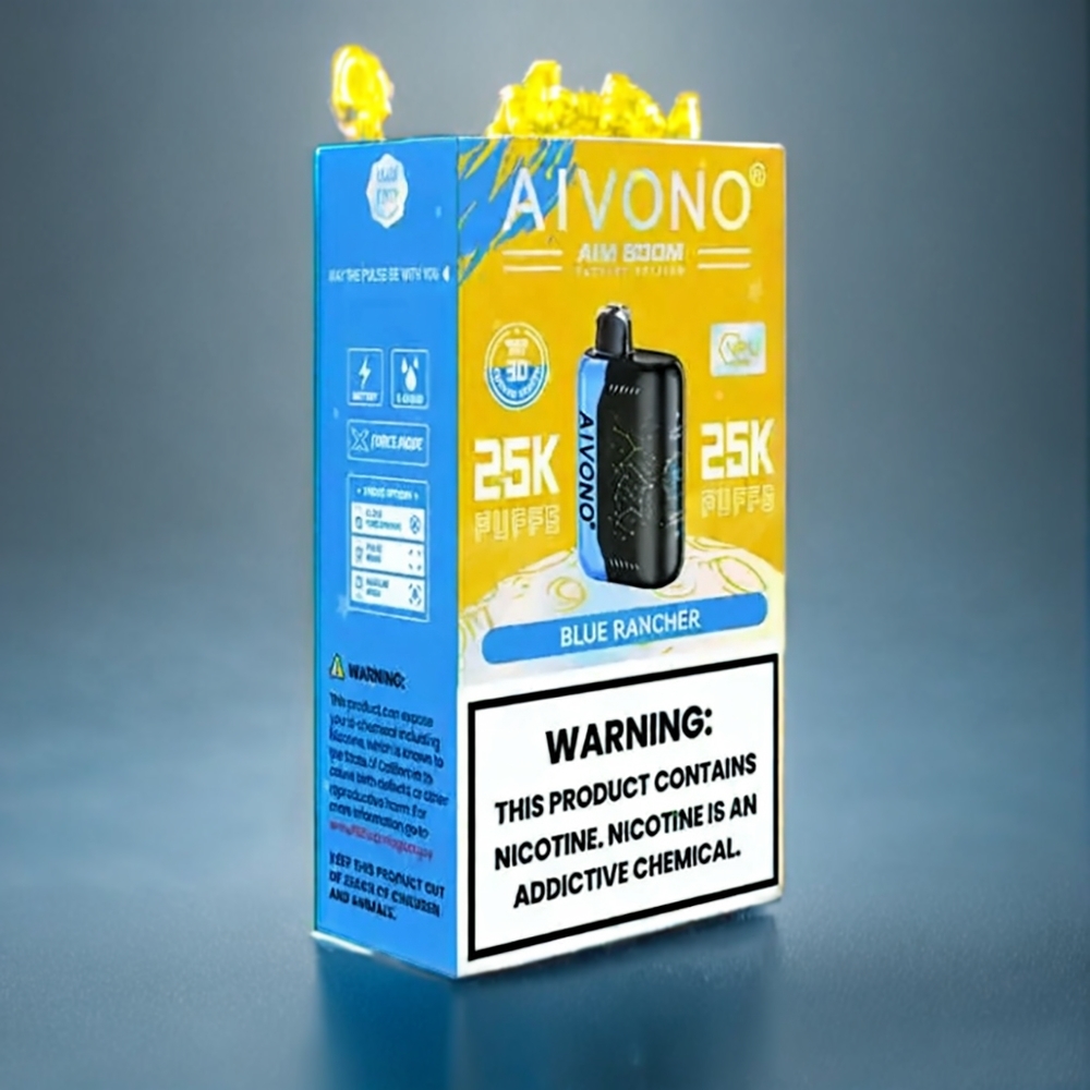 Blå Rancher Aivono Aim Boom 25000 Puffar 28ml 650mAh Sverige Grossist