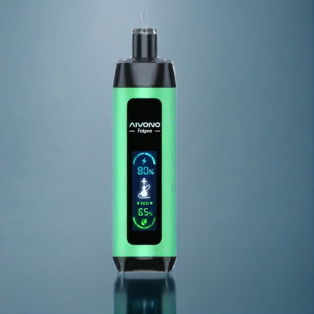 Två Äpple Aivono Aim Fatpro 22000 Puffar 28ml 5% Nicotine 600mAh Mesh Coil Sverige Grossist