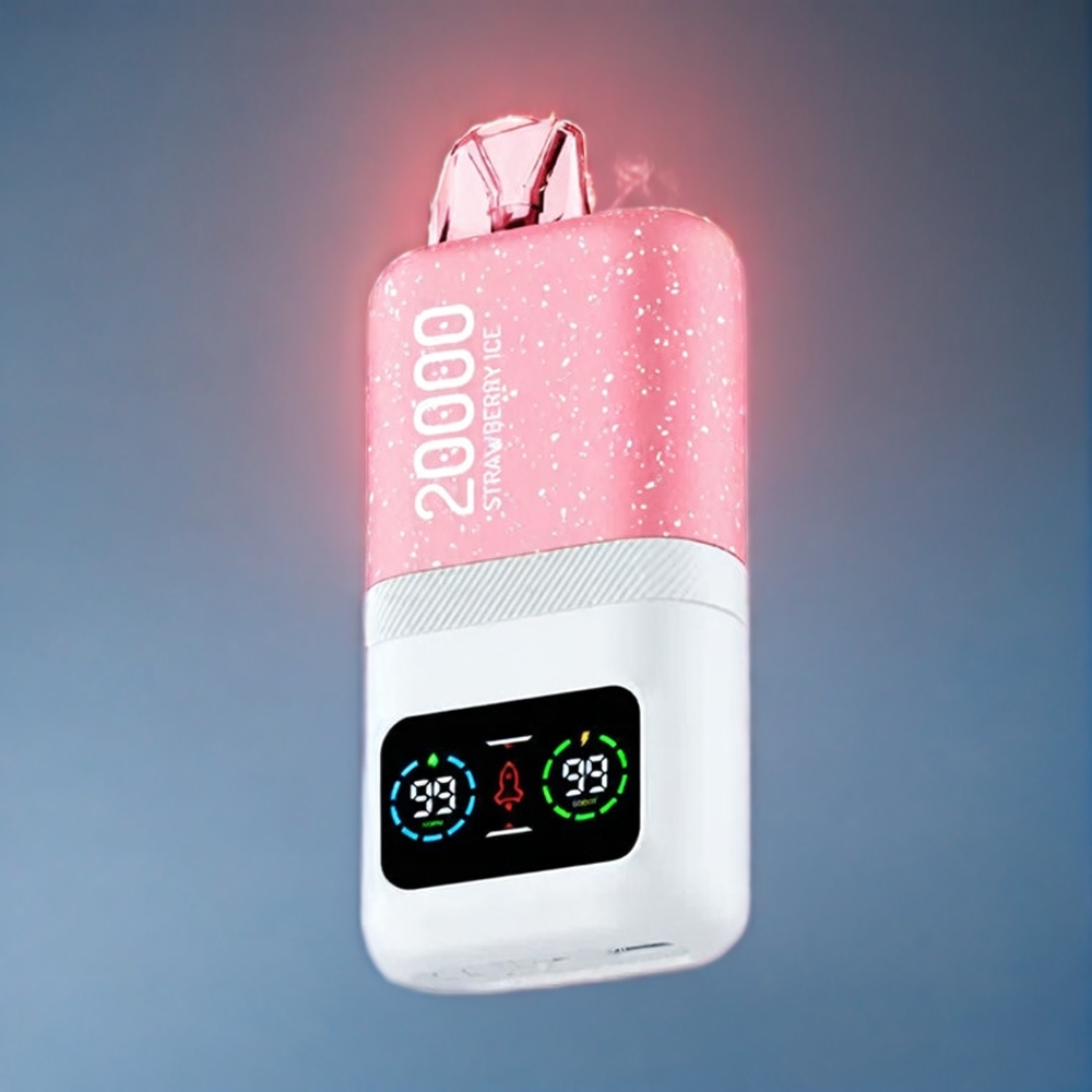 Jordgubb Is Aivono Aim Magic 20000 Puffar Dual Mesh Coils LCD Typ-C 26ml Sverige Grossist