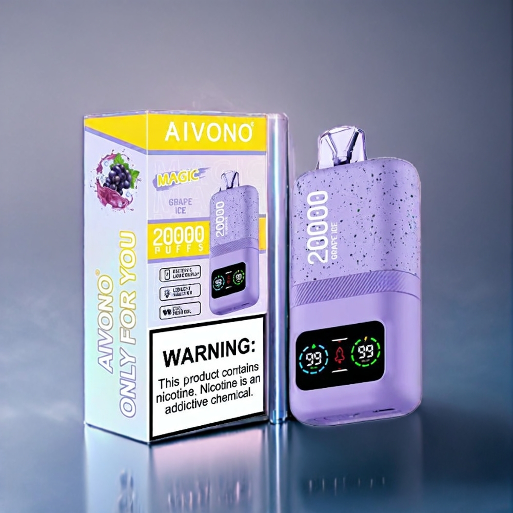 Vindruva Is Aivono Aim Magic 20000 Puffar 26ml Dual Mesh LCD Type-C 600mAh Sverige Grossist