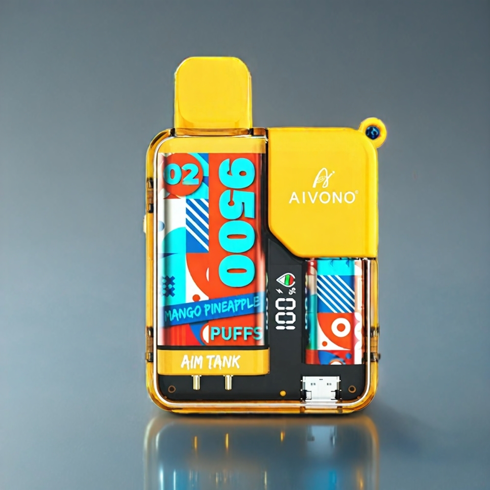 Mango Ananas Aivono Aim-Tank 9500 Puffar 18ml 650mAh LCD Sverige Grossist