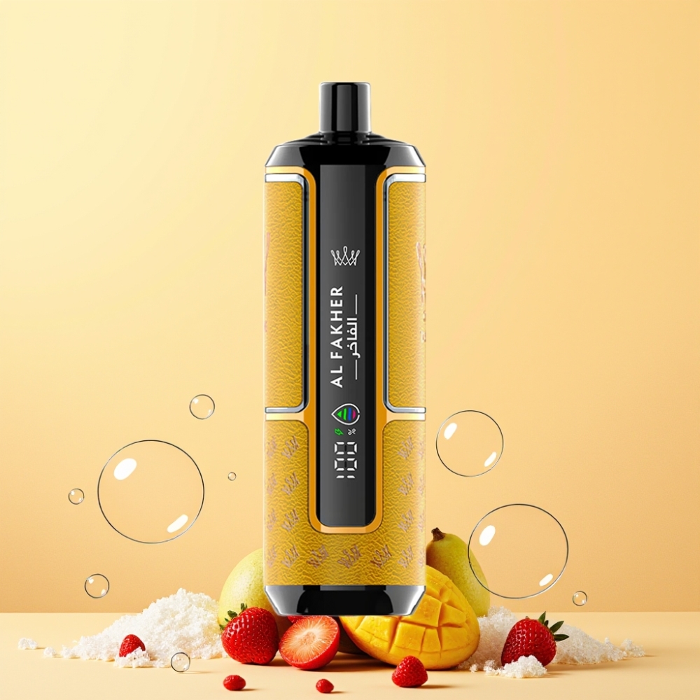 Al Fakher Crown Bar 15K Hypermax Sverige Grossist 22ml 600mAh Type-C DTL 20mg Portabel Mango Is