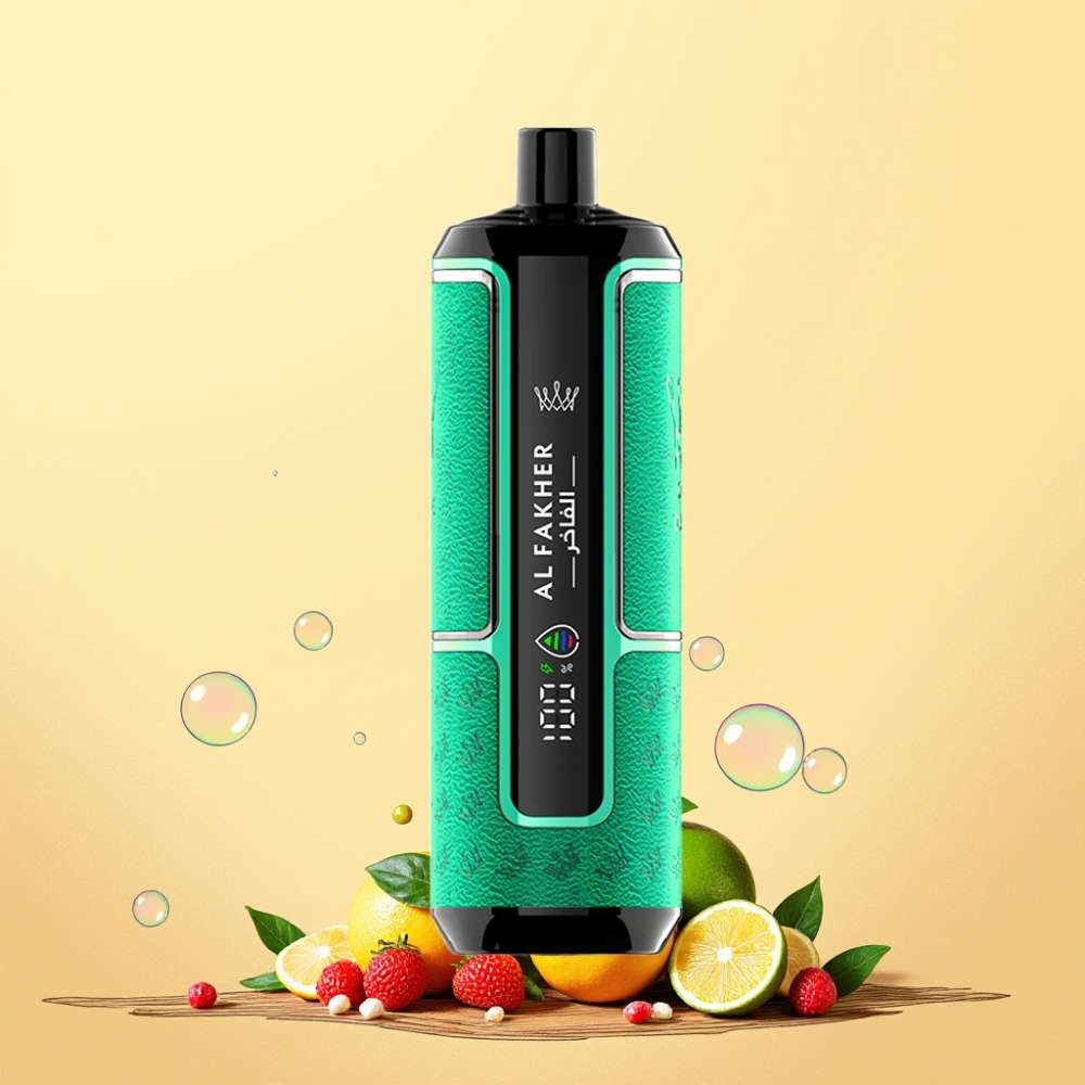 Al Fakher Crown Bar 15K Hypermax Sverige Grossist Direkt-till-Lunga 22ml 600mAh Citron Lime