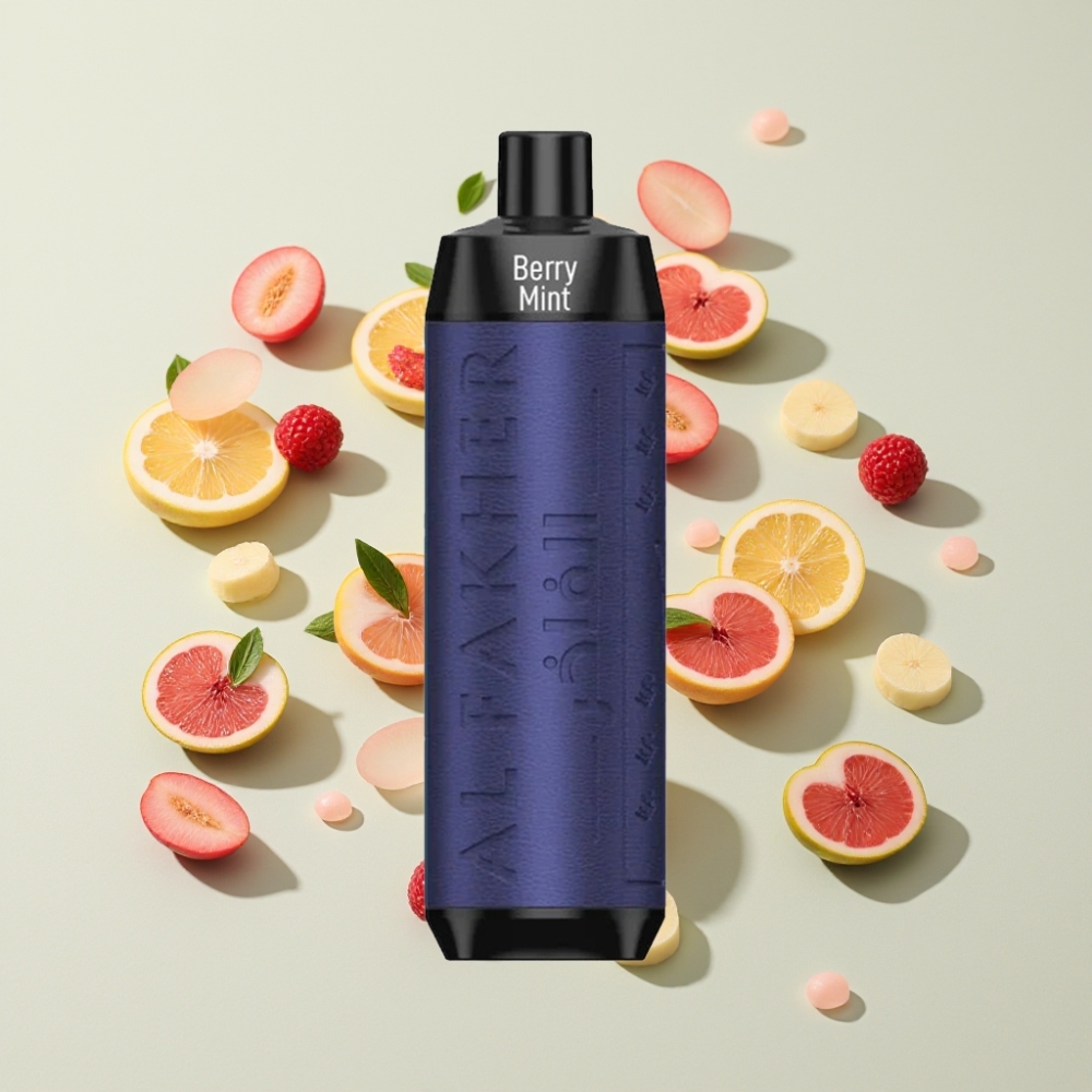 Al Fakher Crown Bar 8000 Crystal 8000 Puffar 600mah 18ml USB-C Sverige Grossist Bär Mint