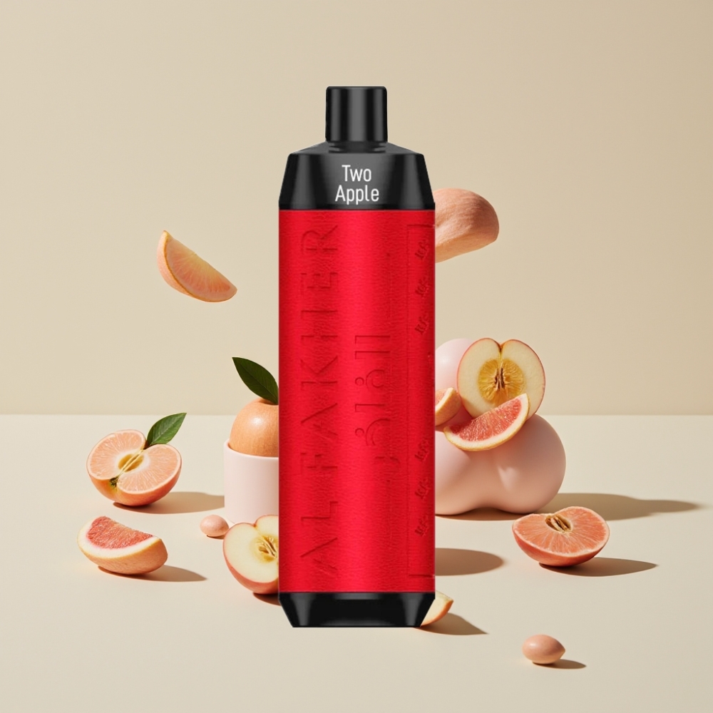 Al Fakher Crown Bar 8000 Crystal Svensk Grossist Engångs Vape Två Äpplen 8000 Puffar 18ml 5mg Nikotin 600mAh USB-C 0.6 Ohm