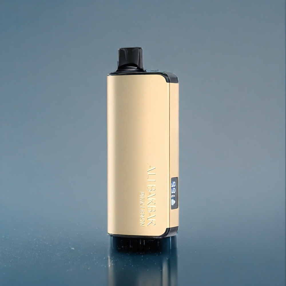 Rosa Citron Alibarbar Ingot 2350mAh Sverige Grossist 9000 Puffar 22ml LED