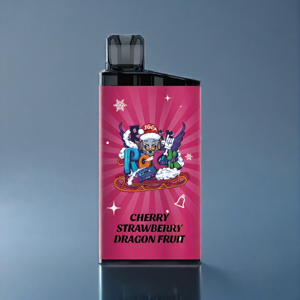 Körsbär Jordgubbe Drakfrukt Iget Bar 3500 Puffar 1.2 Ohm Mesh Coil 1400mAh PC ALU Sverige Grossist