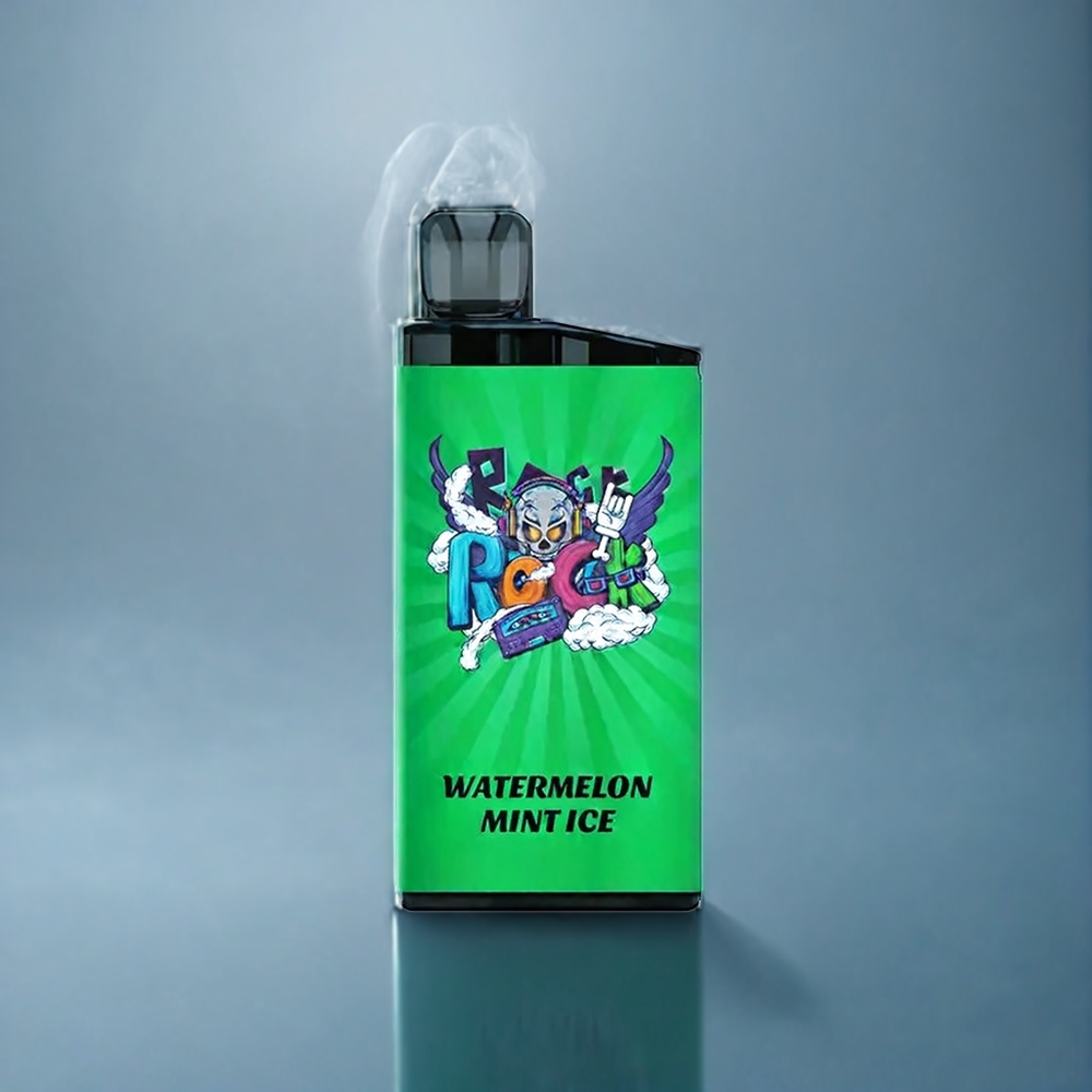 Vattenmelon Mint Is Iget Bar 3500 Puffar (41.3x21.3x94.5mm, 1.2 Ohm Mesh Coil, 1400 mAh, PC ALU, 78g) Sverige Grossist