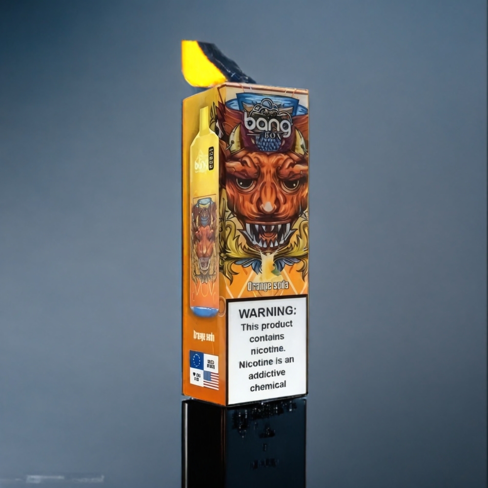 Apelsin Soda Bang Box 12000 Puffar 23ML 650mAh TYPE-C 5V 1A PC 0%-5% Sverige Grossist