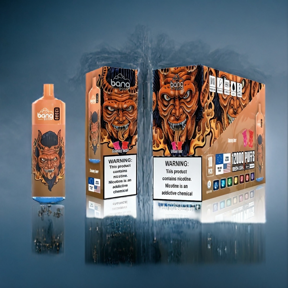Gummy Björn Bang Box 12000 Puffar Sverige Grossist 23ML 650mAh TYPE-C 5V 1A PC Salt Nic 0-5%