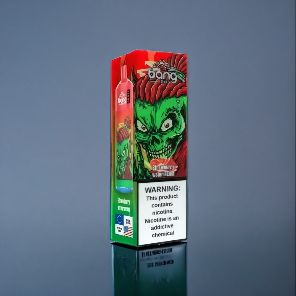 Jordgubb Vattenmelon Bang Box Sverige Grossist 12000 Puffar 23ML 650mAh TYPE-C 5V 1A PC 0%-2%-3%-5% Salt Nic