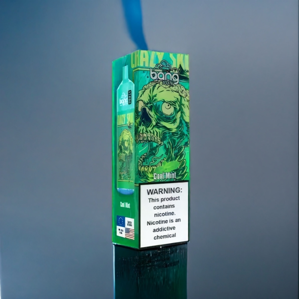 Kall Mynta Bang Box 12000 Puffar Sverige Grossist 23ML 650mAh TYPE-C PC Salt Nic 0-5%