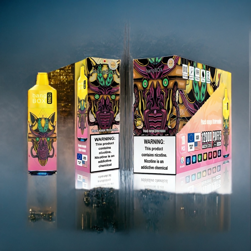 Persikon Mango Vattenmelon Bang Box 12000 Puffar 23ML 650mAh TYPE-C 0%-5% Sverige Grossist