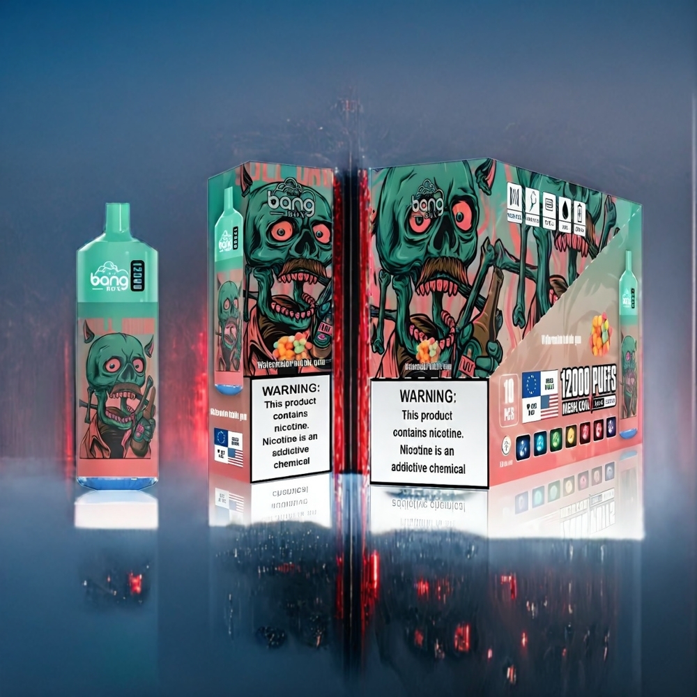 Vattenmelons Tuggummi Bubbla Bang Box 12000 Puffar 23ML 650mAh TYPE-C PC Salt Nic 0%-5% Sverige Grossist