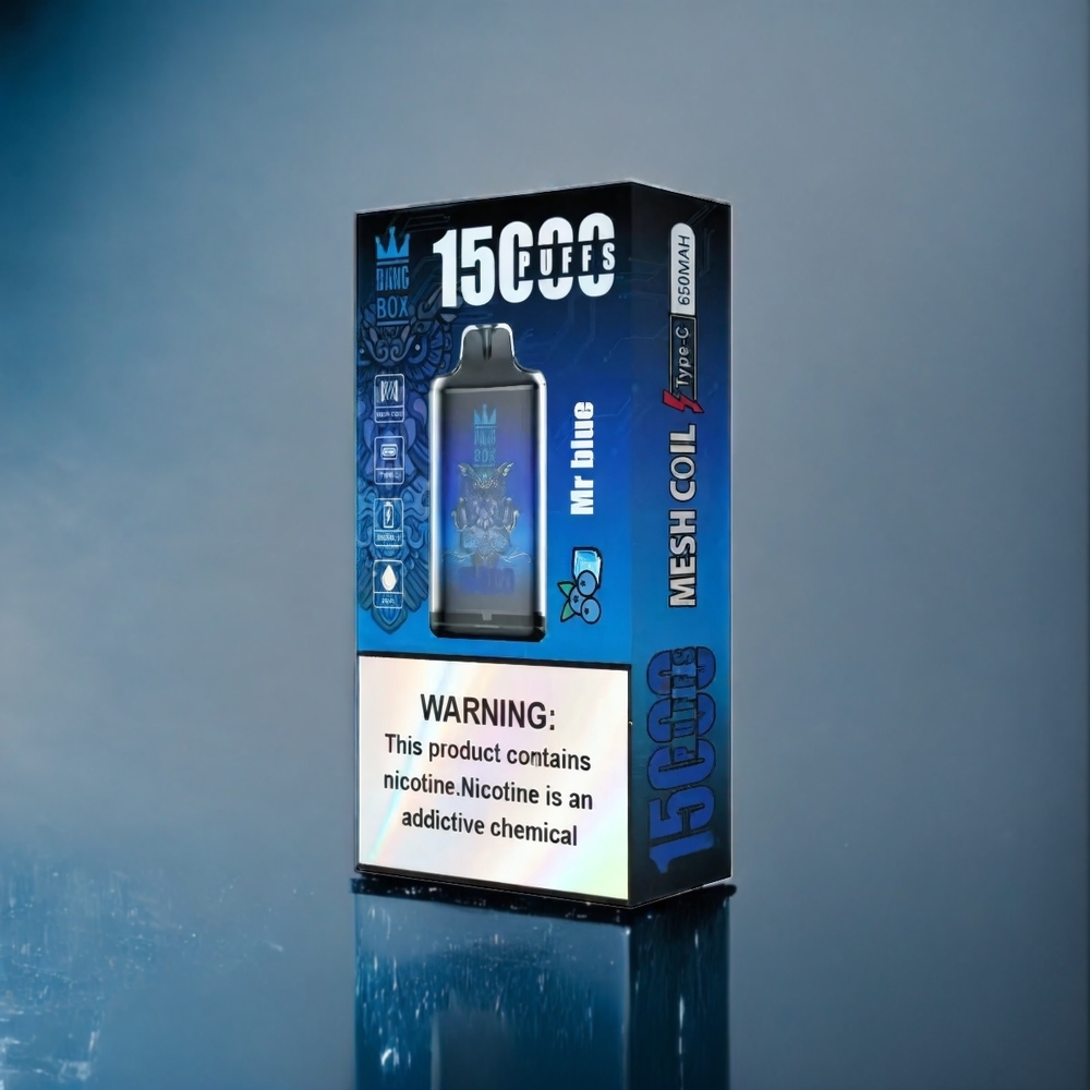 Blå (Mr Blue) Bang Box 15000 Puffar 23ml 5% 650mAh TYPE-C Sverige Grossist 1 låda 10 st